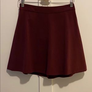 LOFT a line Maroon skirt